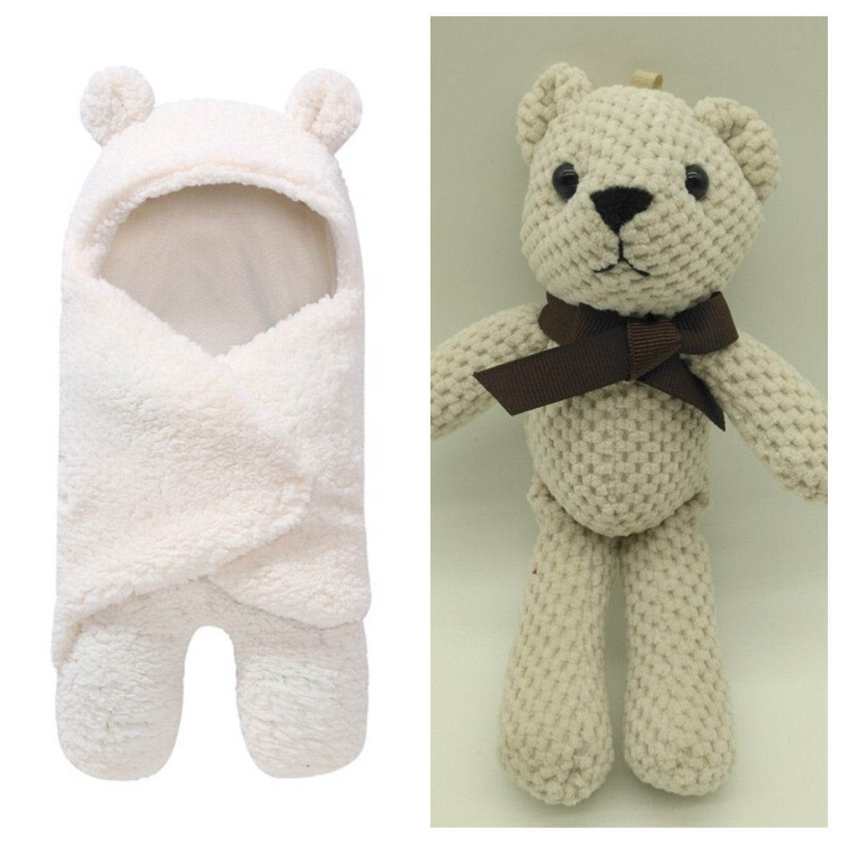 Baby sleeping bag White X bear - D&A