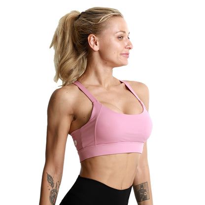 Shockproof Cross Straps Bra Running Gym Sports Bra Top - D&A