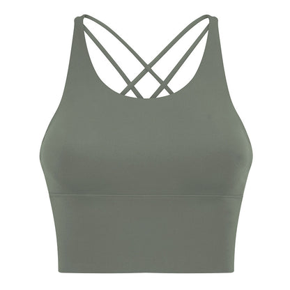 Sexy Beautiful Back Sports Underwear Women Green - D&A