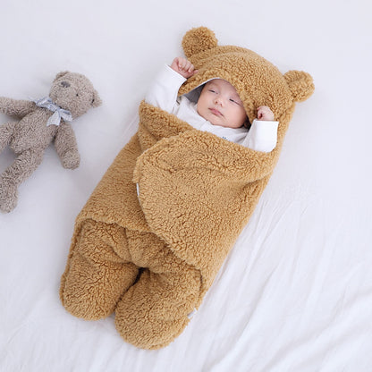 Baby Quilted Sleeping Bag Wrapper Khaki 1pc - D&A