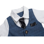 Summer New Baby Boy Jumpsuit Boys Gentleman Baby Children's Clothing - D&A