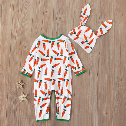 Easter Jumpsuit Romper Romper Red - D&A