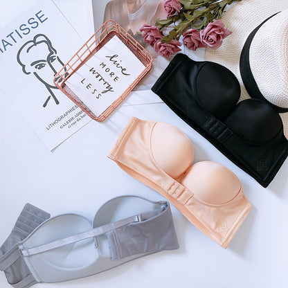 Strapless underwear women gathered non-slip 3pcs set - D&A