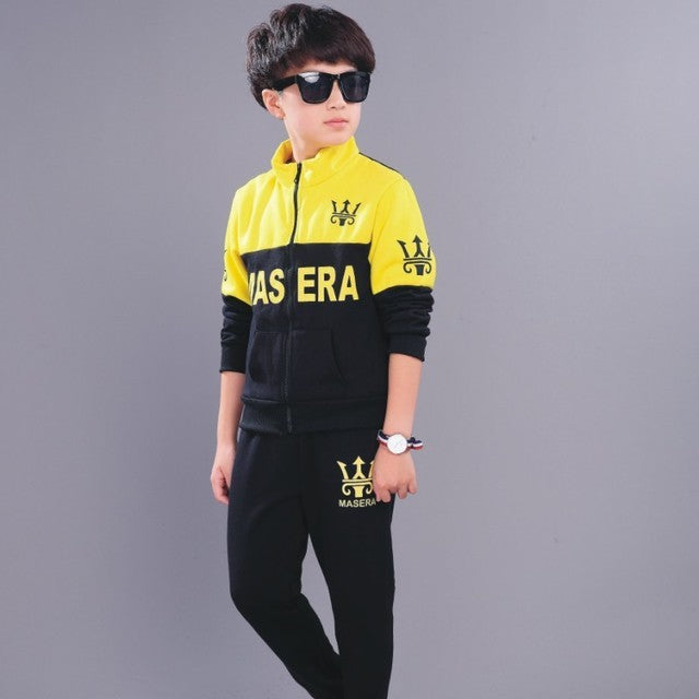 New Kids' Boy Handsome Net Red Children's Wear Martha Yellow - D&A