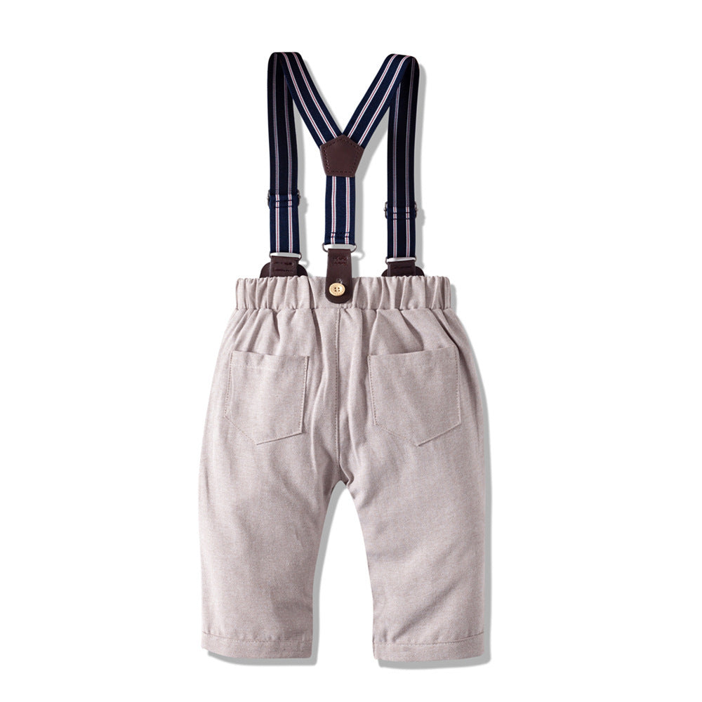 Autumn New Long Sleeve Khaki Suit Infant Clothing Boys' Gentleman Children'S Clothing - D&A
