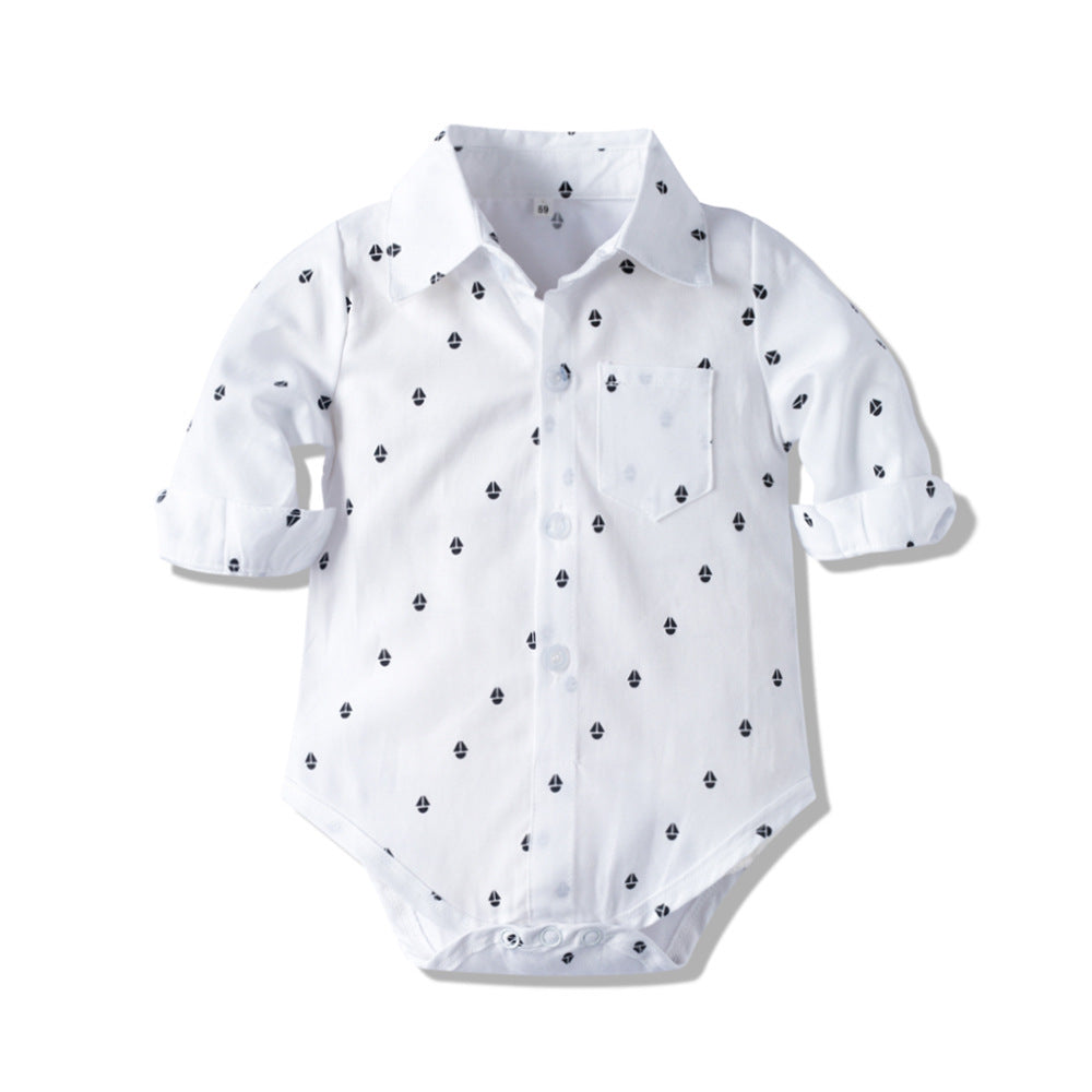 Autumn New Long Sleeve Khaki Suit Infant Clothing Boys' Gentleman Children'S Clothing - D&A