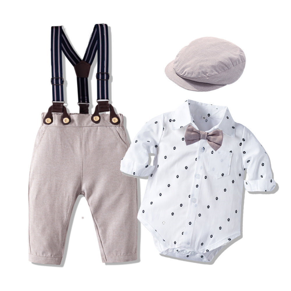 Autumn New Long Sleeve Khaki Suit Infant Clothing Boys' Gentleman Children'S Clothing - D&A