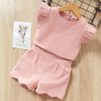 Kids Girls Clothes For Baby Girl Kids T-Shirt Shorts Suit - D&A