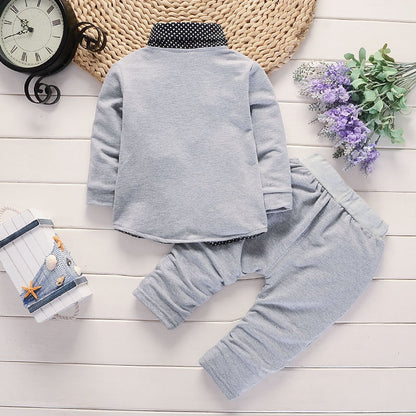 New Design Toddler Boys Casual Suit Set Boys Clothes Set Printed Suit Infant Boys Children Clothing Set - D&A