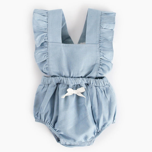 Ins Denim Baby One-piece Bodysuits Baby Romper Spring - D&A