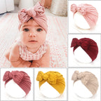 Cute Baby Hat Newborn Soft Baby Girl Hat Turban Infant Toddler Baby Cap Bonnet Headwraps - D&A