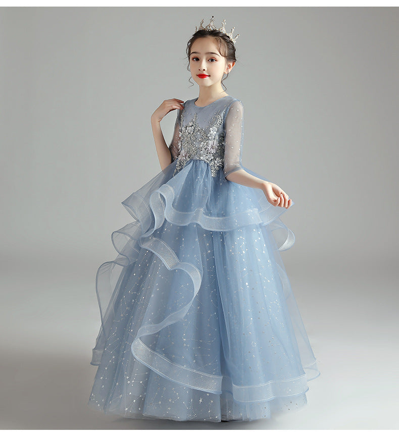 Children Dress Princess Dress Girl Girl Host Evening Dress - D&A
