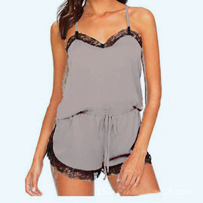 Sexy Lingerie Summer Home Pajamas Grey - D&A