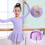 Children's Dance Clothes, Girls' Practice Clothes, Girls Short-sleeved Tutu - D&A