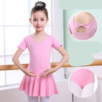 Children's Dance Clothes, Girls' Practice Clothes, Girls Short-sleeved Tutu - D&A