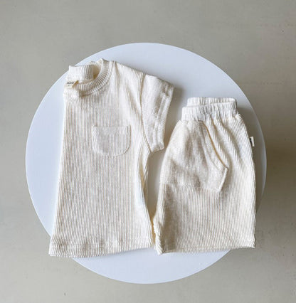 Children'S Clothing T-Shirt Summer Baby Clothes Solid Color Triangle Bag Fart Baby Romper-Loose Short-Sleeved Casual Children'S Pants - D&A