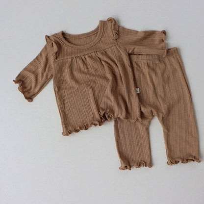 Children'S Clothing Baby Bottoming Suit Cotton Soft Baby Pajamas Baby Clothes Baby Home Service Coffee - D&A