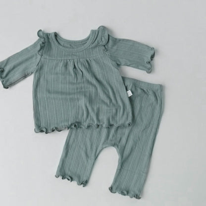 Children'S Clothing Baby Bottoming Suit Cotton Soft Baby Pajamas Baby Clothes Baby Home Service Blue - D&A