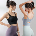 Cross Bra Shockproof Gathering Stereotype Sports Yoga Fitness Spaghetti Bra - D&A