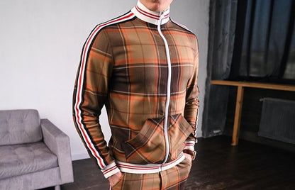 Autumn Men Casual Zipper Jacket Sports Wear Street High collar Jackets quality Sweatshirt Casual Fashion Top - D&A