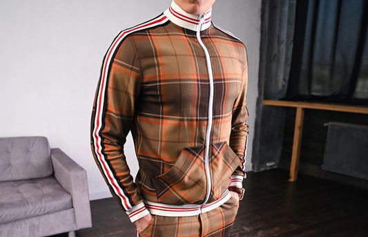 Autumn Men Casual Zipper Jacket Sports Wear Street High collar Jackets quality Sweatshirt Casual Fashion Top - D&A