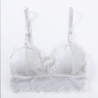 Lace Beauty Strap Bra Padding Bra White One size - D&A