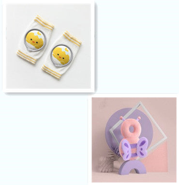 Baby Knee Pads Cartoon Accessories Doll Elbow Pads Baby Learning Set 1set One size - D&A