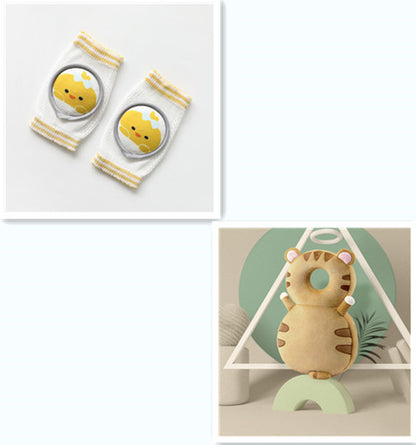 Baby Knee Pads Cartoon Accessories Doll Elbow Pads Baby Learning Set Mix packing set One size - D&A