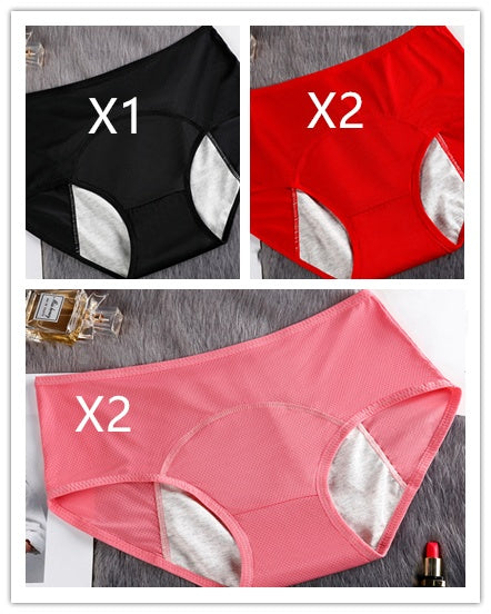5PCS Menstrual Underwear Women Leak Proof Panties Mix color Q5pcs - D&A