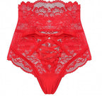 HighWaist Lace Panties Thongs Women Underwear Lingerie - D&A