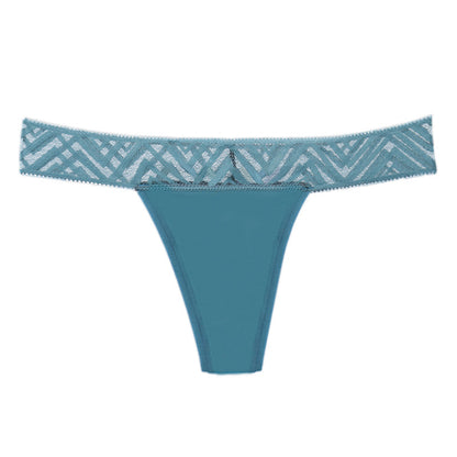 Cotton Lace Sexy Panties Seamless Thongs Panties For Girls Ladies Panty G String Tanga Underwear Women Plus Size Underpants New Green - D&A