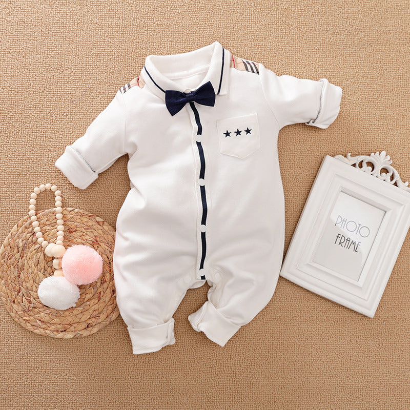 Gentleman's Baby Clothes, Long-sleeved Baby Clothes, Gentleman's Romper I - D&A
