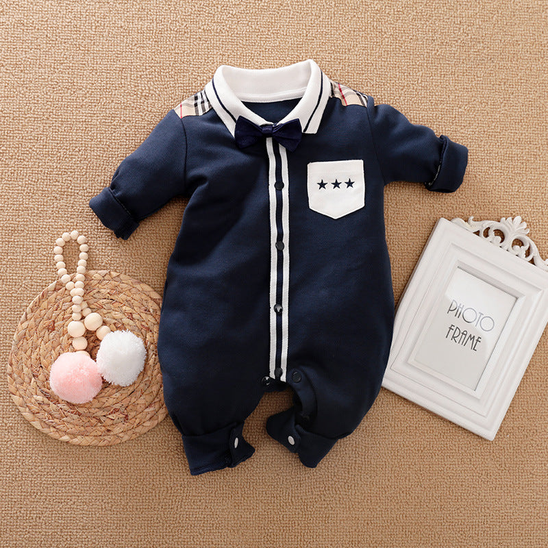 Gentleman's Baby Clothes, Long-sleeved Baby Clothes, Gentleman's Romper J - D&A
