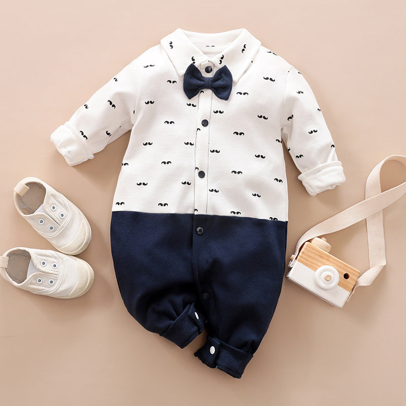 Gentleman's Baby Clothes, Long-sleeved Baby Clothes, Gentleman's Romper K - D&A