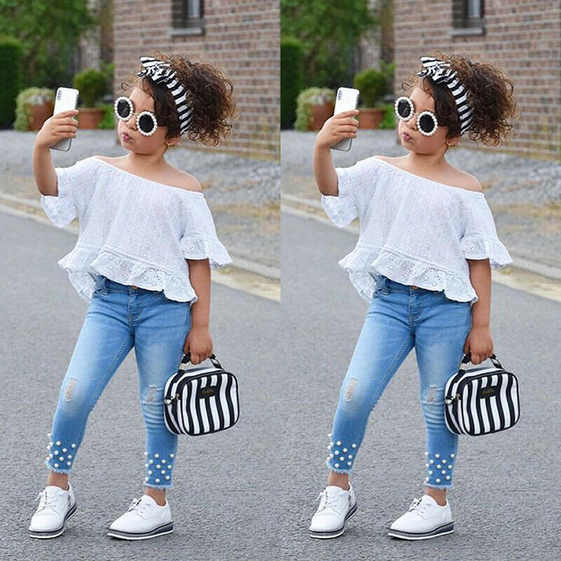Shirt Shorts Girls Girl Kids Clothes For Baby Set Children - D&A