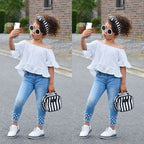 Shirt Shorts Girls Girl Kids Clothes For Baby Set Children - D&A
