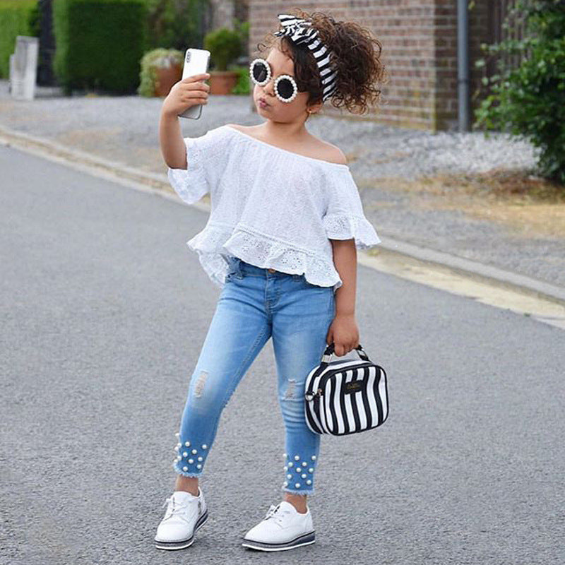 Shirt Shorts Girls Girl Kids Clothes For Baby Set Children - D&A