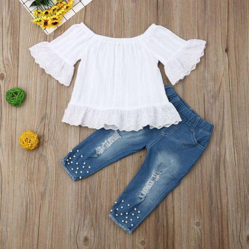 Shirt Shorts Girls Girl Kids Clothes For Baby Set Children - D&A