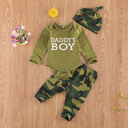 New Products Set Letter Camouflage Printed Children Set - D&A