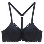Front Button Bra Lace Without Steel Ring Bra - D&A