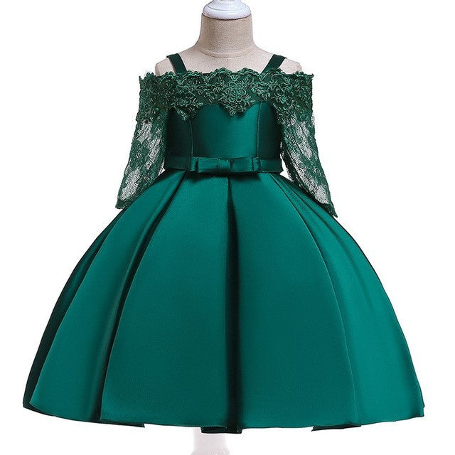 Kids Girls Dress Toddler Tops Skirts Kid Clothes Children Green - D&A