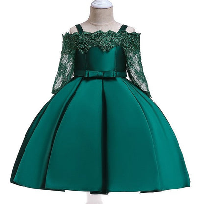 Kids Girls Dress Toddler Tops Skirts Kid Clothes Children Green - D&A