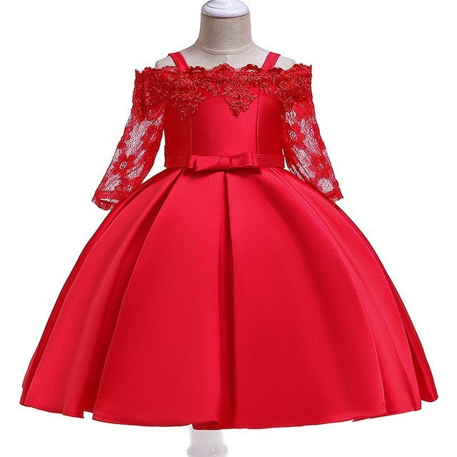 Kids Girls Dress Toddler Tops Skirts Kid Clothes Children Red - D&A