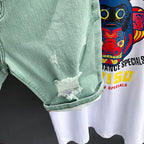 Ripped denim shorts - D&A