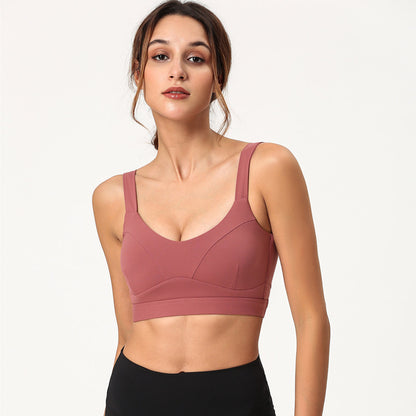 Shockproof gathered sports bra - D&A
