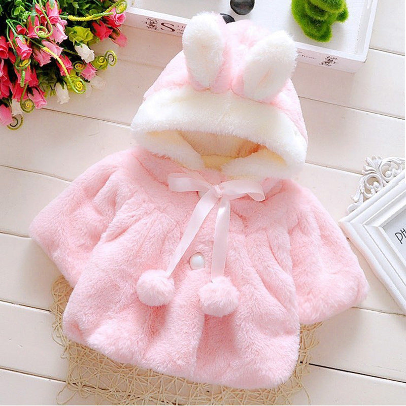 Samantha Rabbit Hood Coat - D&A
