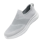 Sports Men's Extra Large Size Slip-on Mesh Flying Woven Light Casual Shoes - D&A