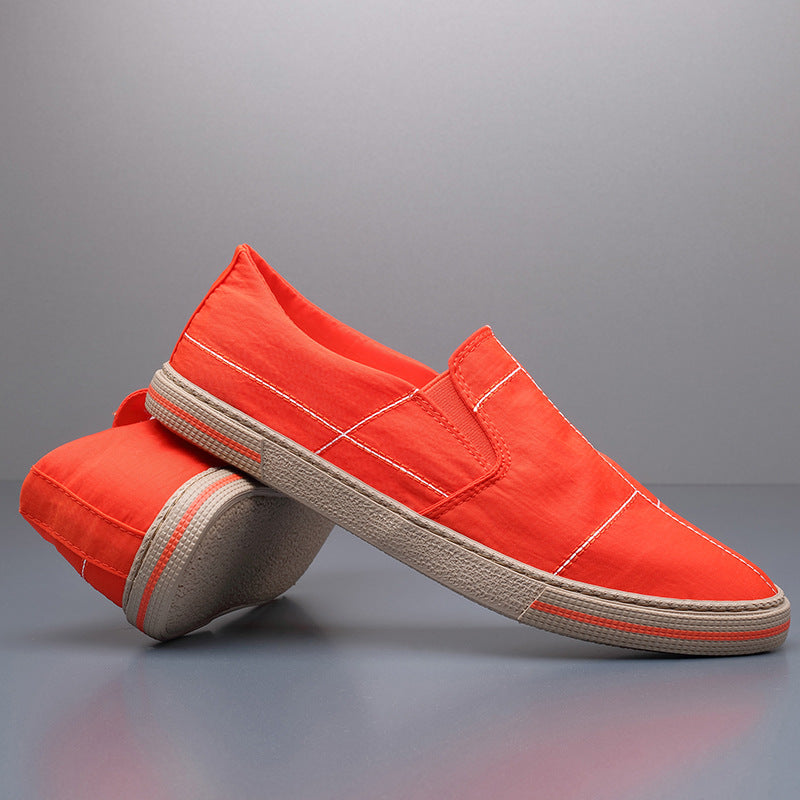 Low Top Sports Canvas Shoes Men's Shoes Orange - D&A