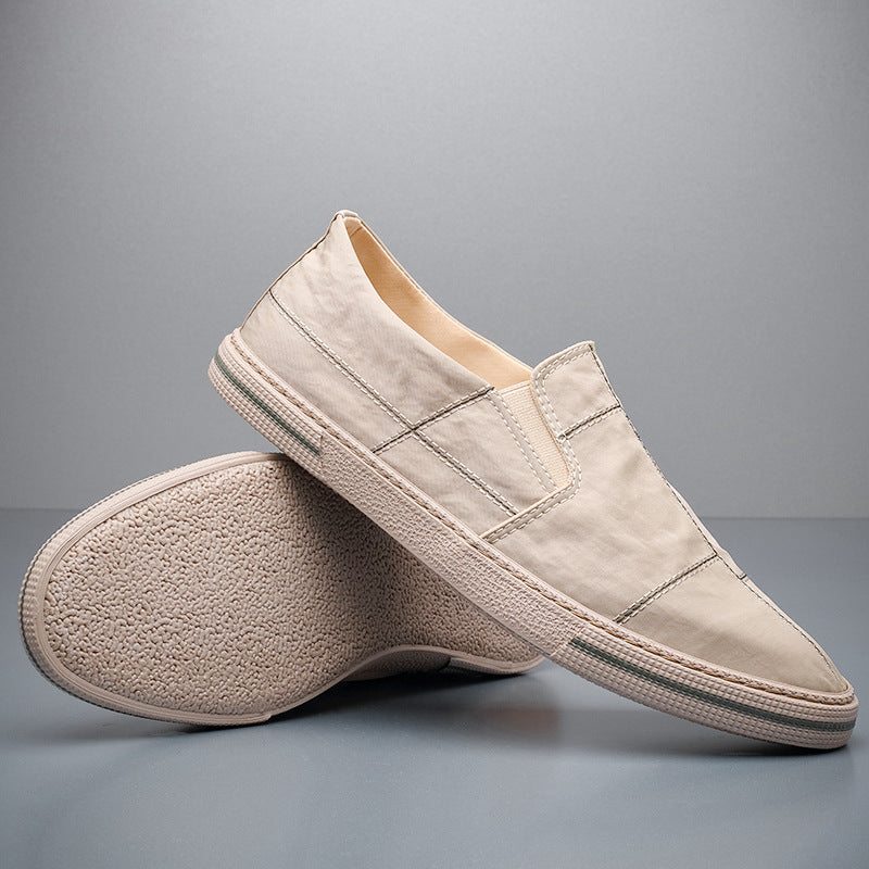Low Top Sports Canvas Shoes Men's Shoes Khaki - D&A