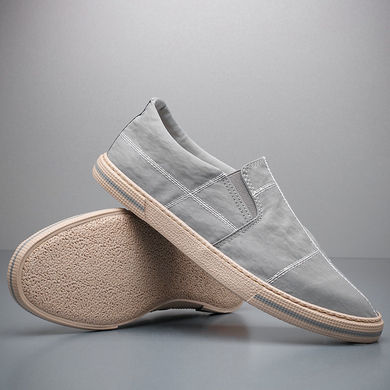 Low Top Sports Canvas Shoes Men's Shoes Gray - D&A